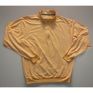 Turtleson Tour Performance Quarter Zip Sweater Pullover Orange Logo 2XL XXL JBHS